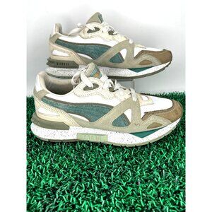 Puma Mirage Mox Vision US 5.5  White/Green Suede Leather  Limited‎ Edition